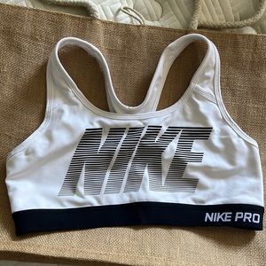 White Nike Sports Bra